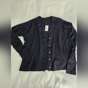 Ann Taylor Navy blue cardigan